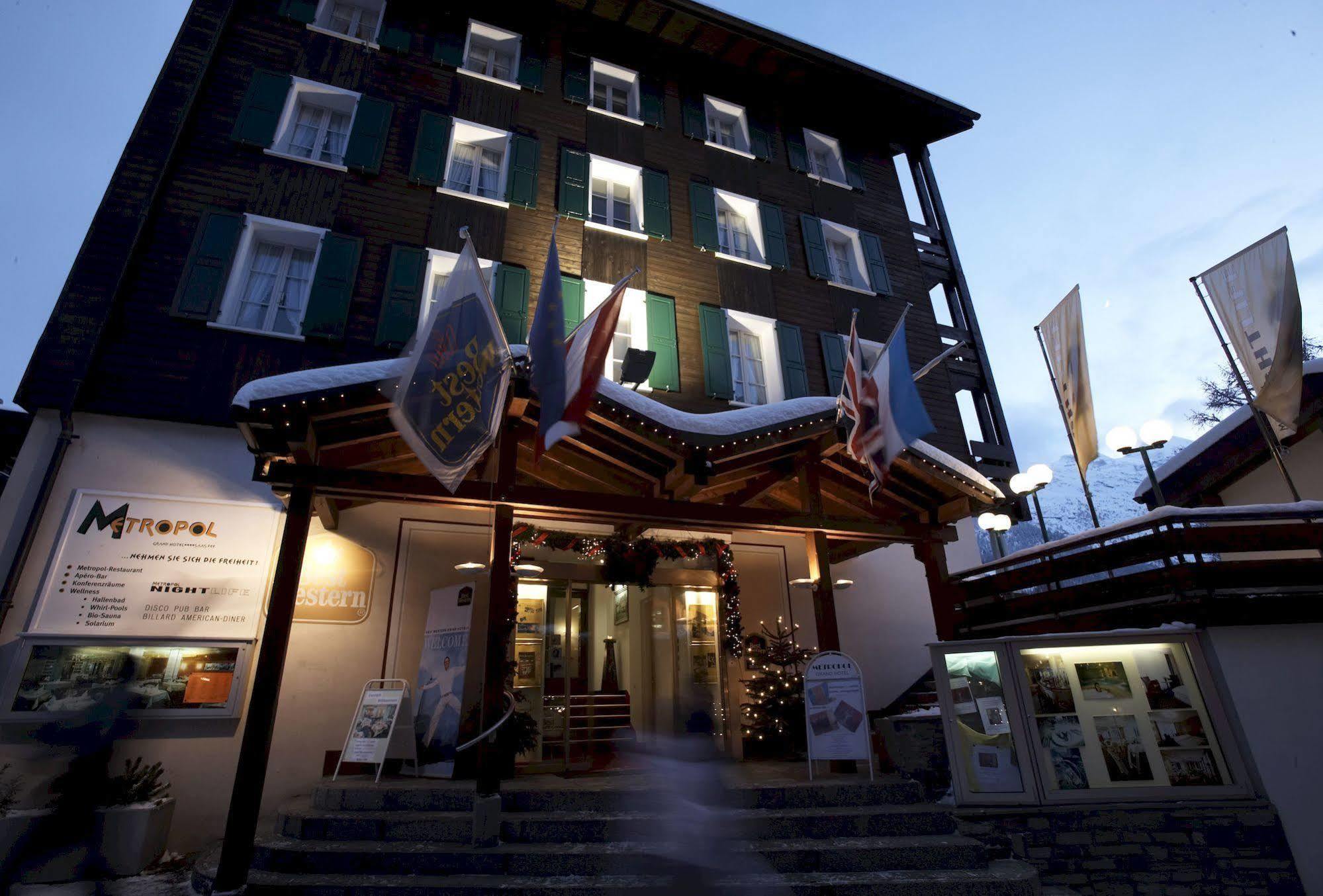 Hotel Metropol Saas-Fee Esterno foto